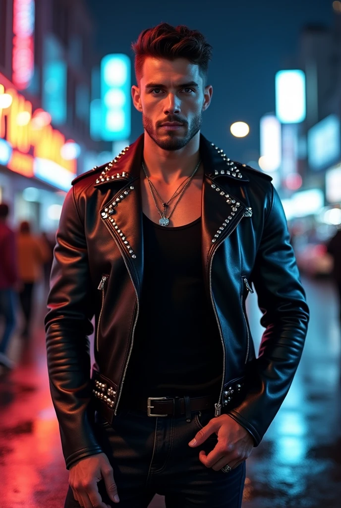 Man in sexy clothes 