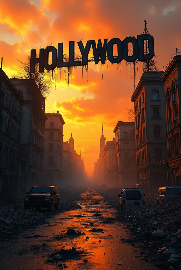 Post-apocalyptic Hollywood sign in serious condition