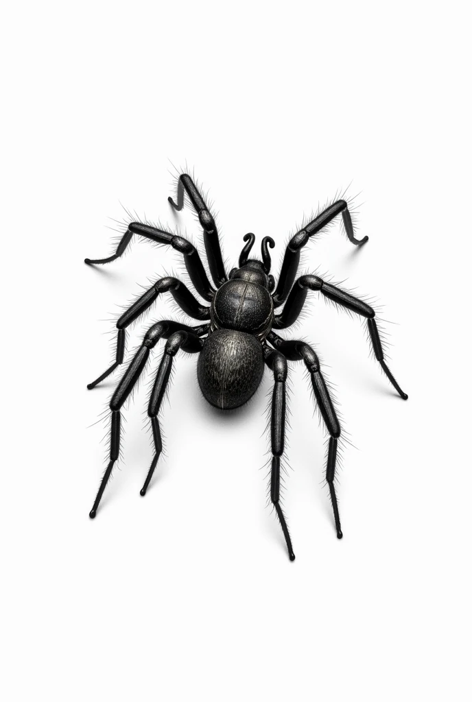 Drawing of a spider on a white background