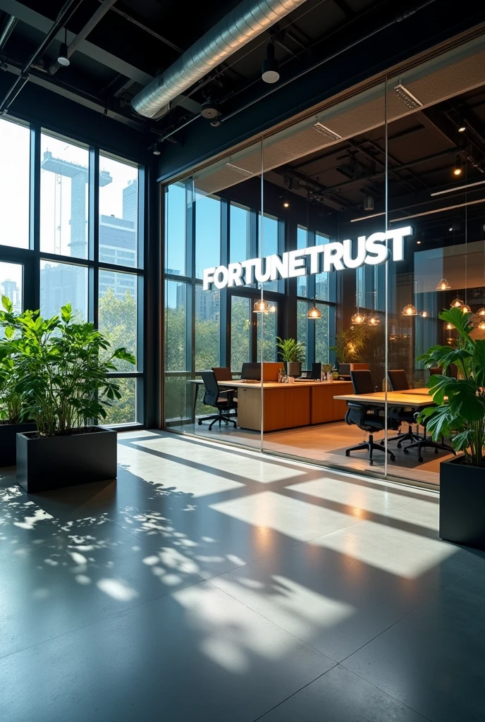 Generate an office background with the name FORTUNETRUST