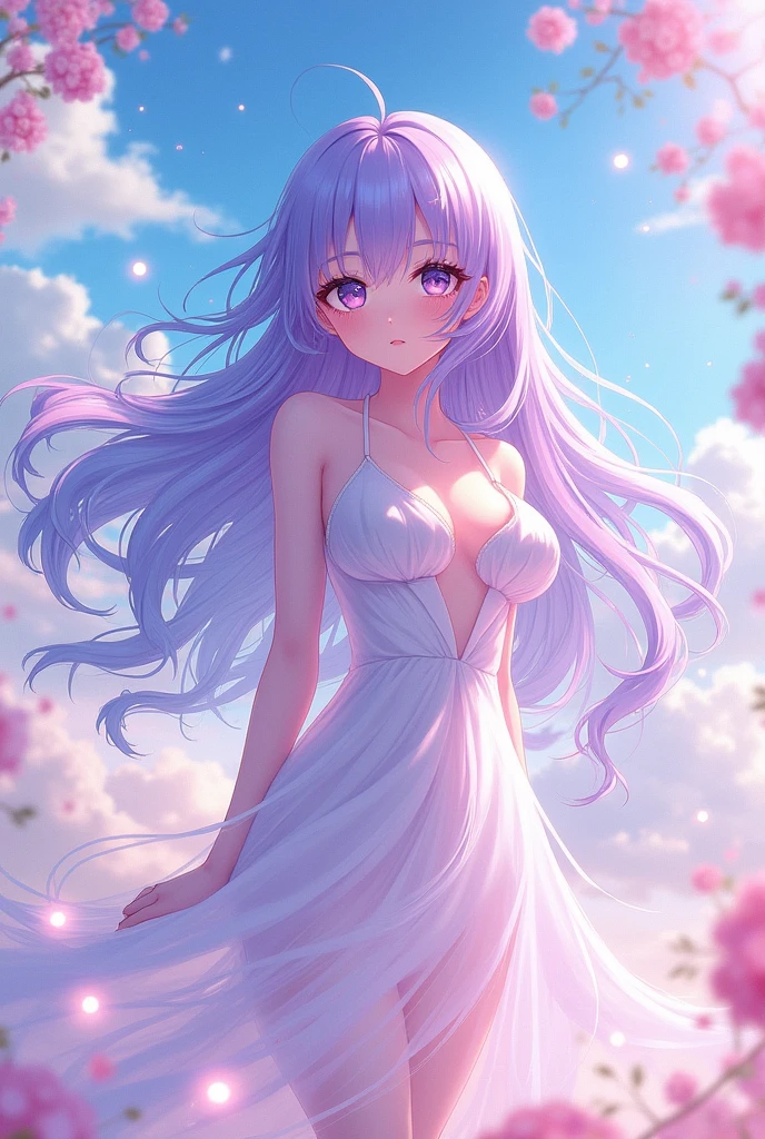 Anime version woman who is completely naked