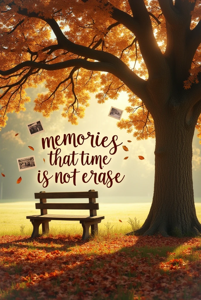 Create an image with a background of past memories related to a northeastern community with the phrase: "memories that time does not erase".