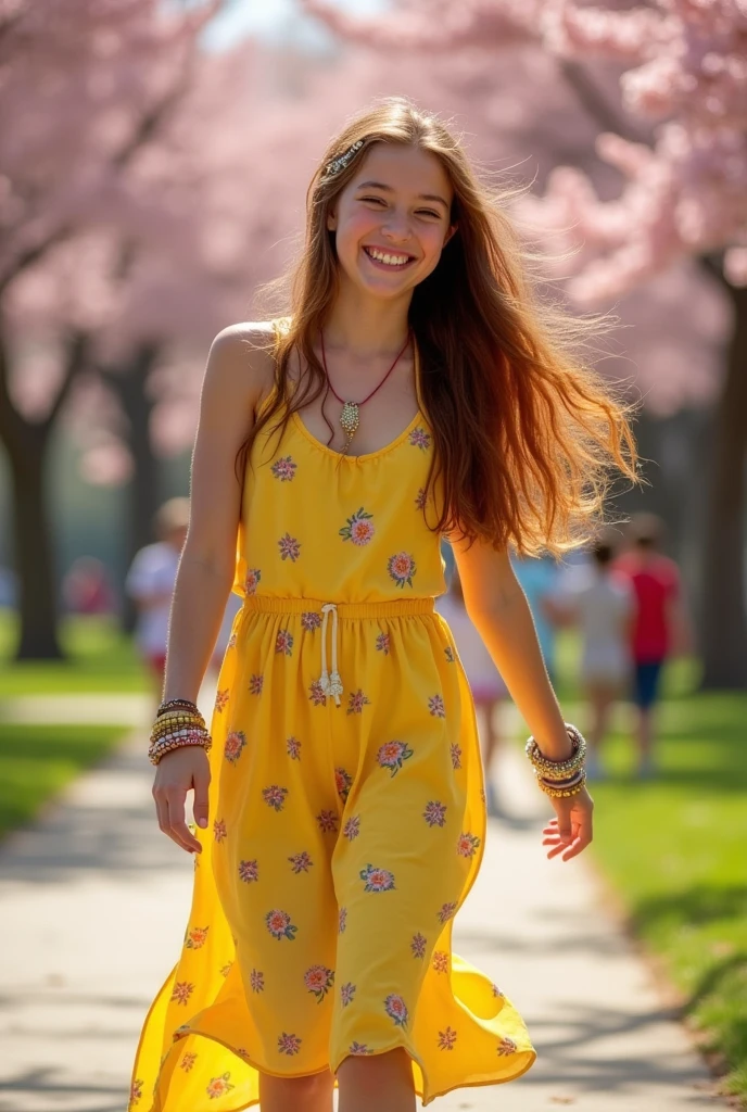 A skinny and cute teenage girl