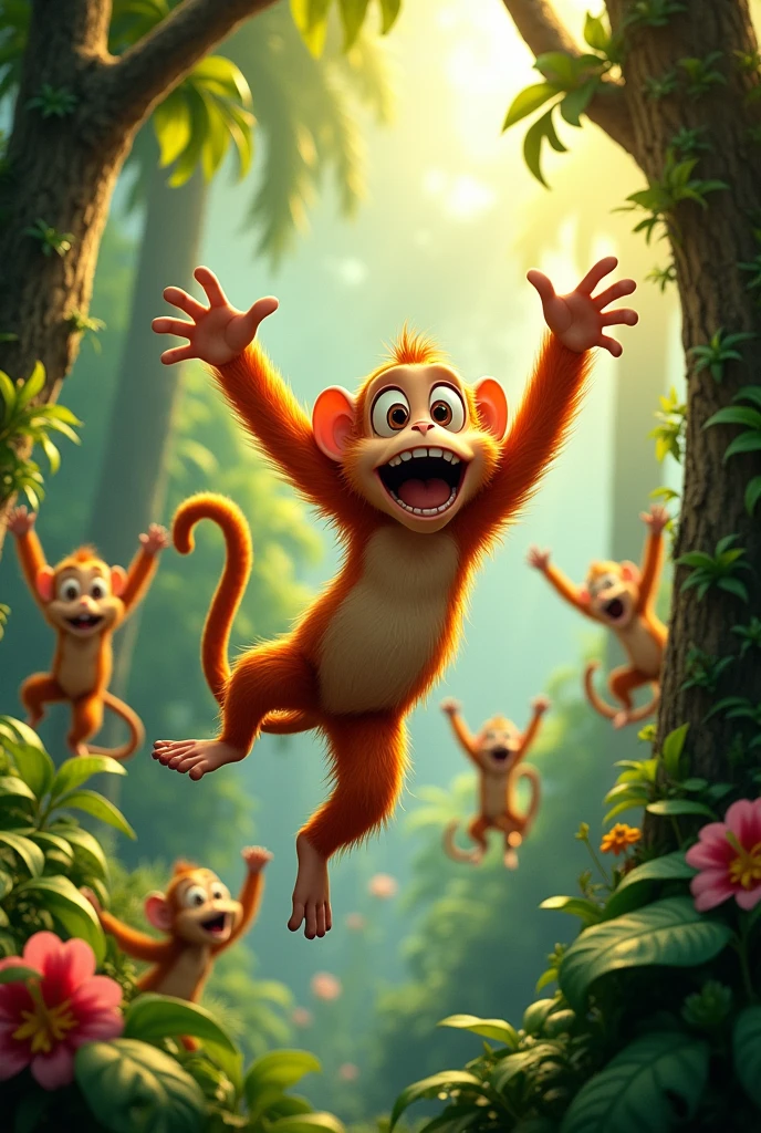 Monkey chatter, "Chat-chat-sky"