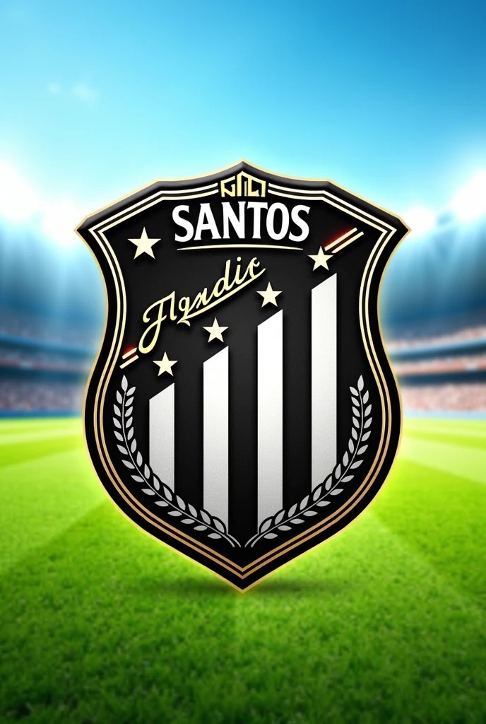 Football crest with the name: Santos Football Club