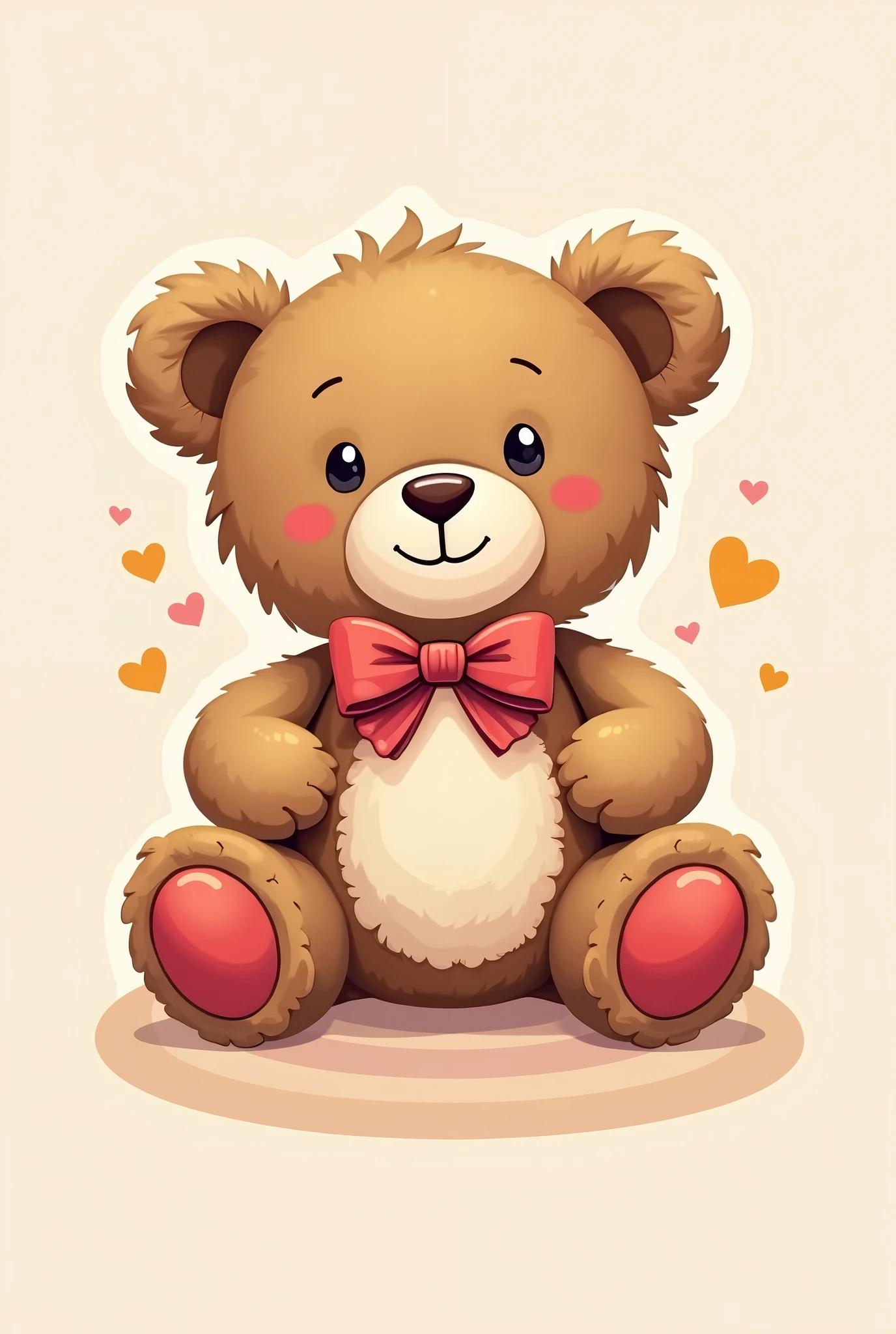 A teddy bear for a brand logo