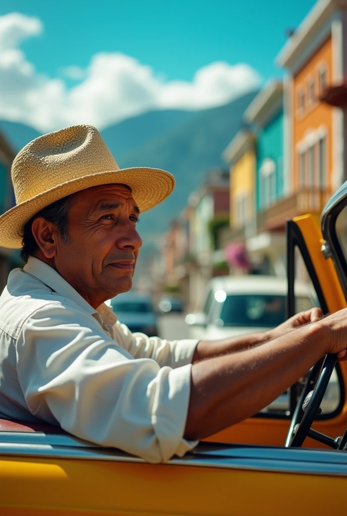 Peruvian taxi driver