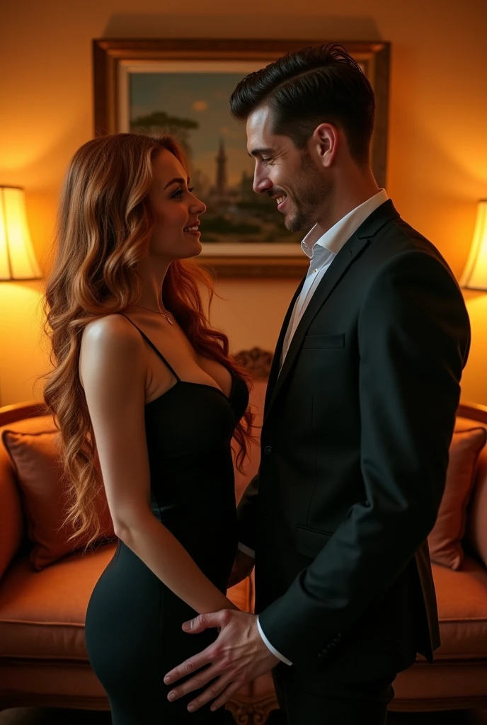 A big tits girl felling horny by seeing a man