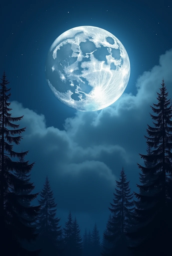 Create a drawing of a moon