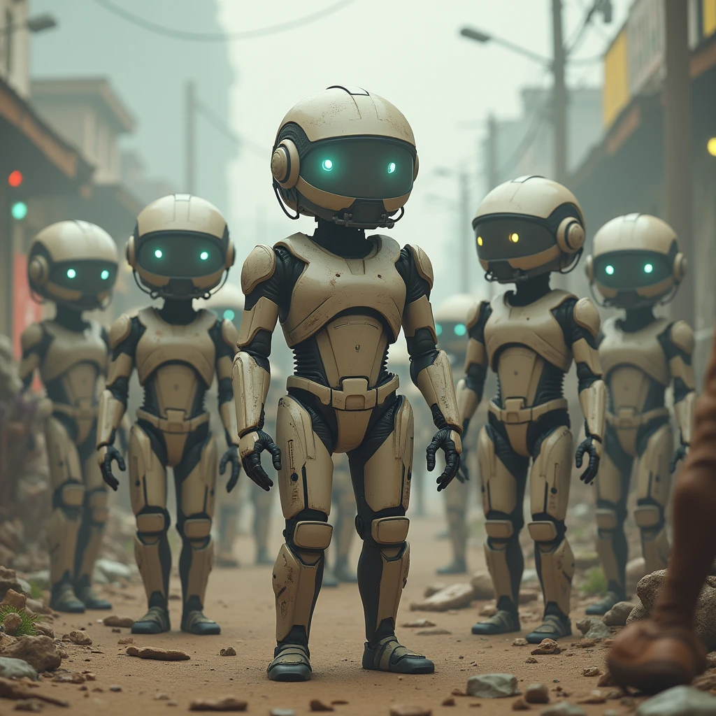 Androids with humans