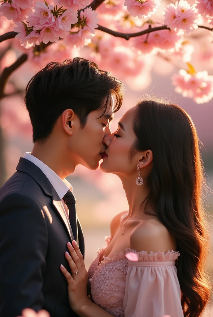 he kissed the korean girl with lip