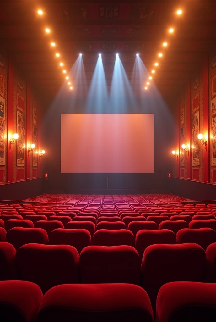 3d pictures of cinema hall with 45x30 dimension 

