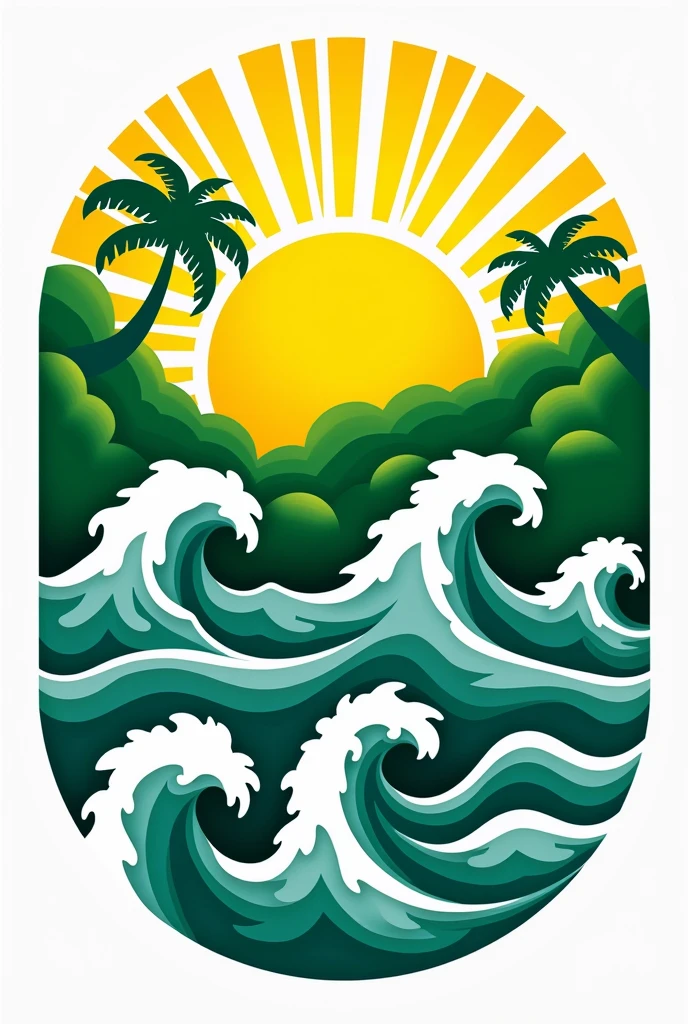 Le Havre Logo with the colors of Brazil
