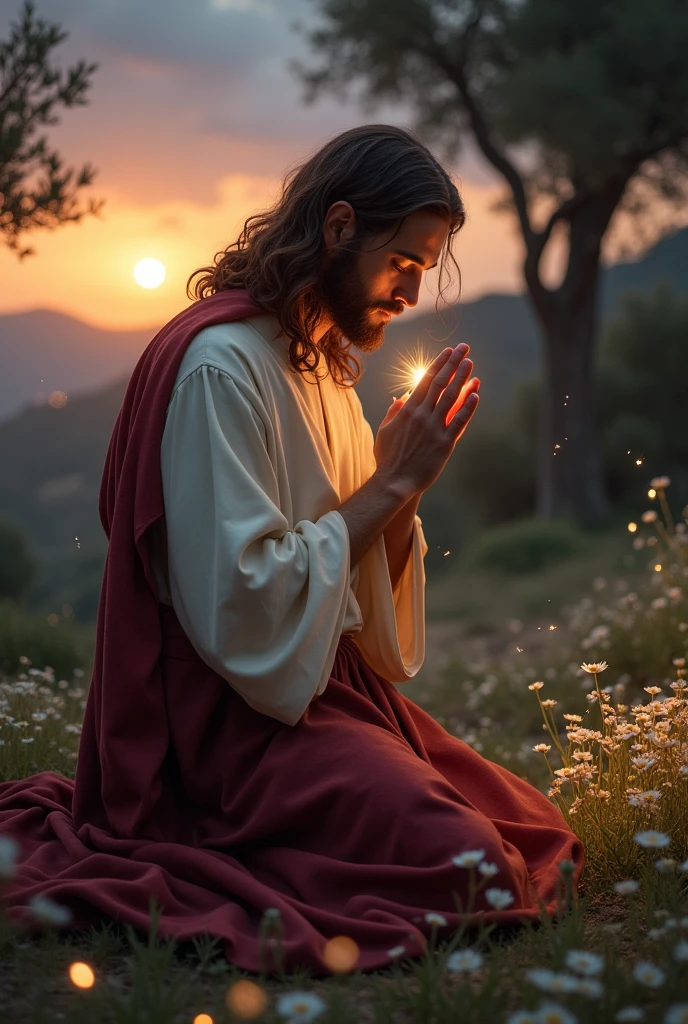 Jesus praying