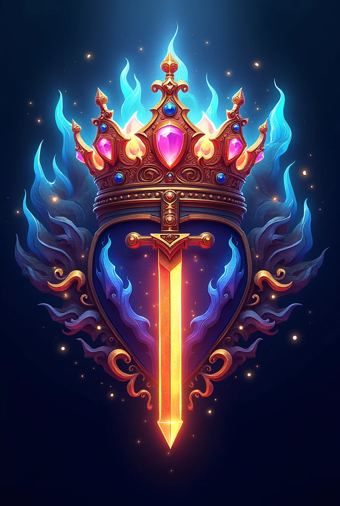 Create a logo, with the immortal royalty theme, that is more related to video games 