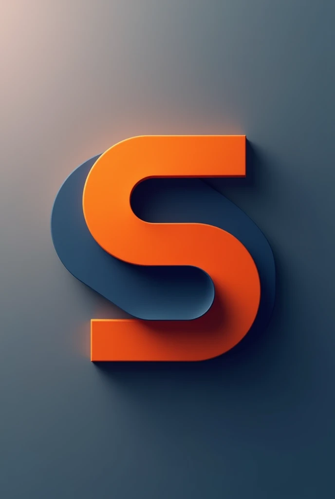 A 3D minimalist logo, a geometric abstract symbol, orange, dark blue, abstract geometric shapes, simple clean lines, modern flat design, elegant professional logo, (best quality,4k,8k,highres,masterpiece:1.2),ultra-detailed,(realistic,photorealistic,photo-realistic:1.37)