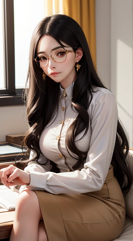ulzzang-6500-v1.1, (raw photo:1.2), (photorealistic:1.4), beautiful detailed girl, very detailed eyes and face, beautiful detailed eyes, ridiculous, incredibly ridiculous, huge file size, super detailed, high resolution, very detailed, best quality, masterpiece, ((fashion clothing with diverse colors)), illustration, very detailed, CG, unified, 8k wallpaper, amazing, fine detail, masterpiece ,best quality, very detailed CG uniform 8k wallpaper, light on face, movie lighting, 1girl, 16 years old, long white hair, side splits, (big breasts), (no panties)), (glasses), ((dynamic pose))), ((sexy pose))), (camel toe), (half), (pantyhose)), ((black hip skirt))