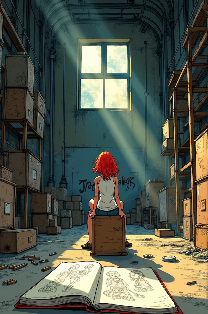 The interior of a warehouse, how do I draw comics
