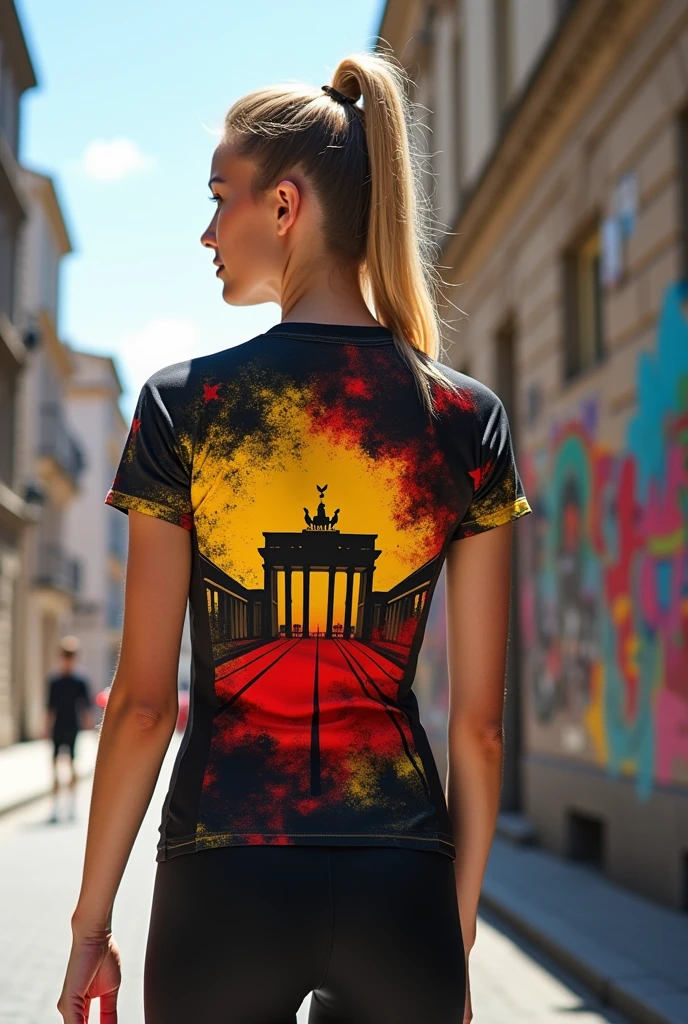 Sports blouse inspired by the city of Berlin