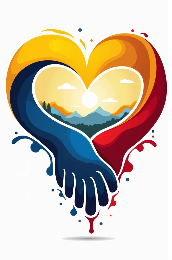 Logo for a blood donation campaign in educational institutions and companies in Colombia for solidarity purposes