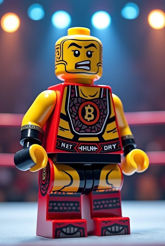 lego style character of a wrestler