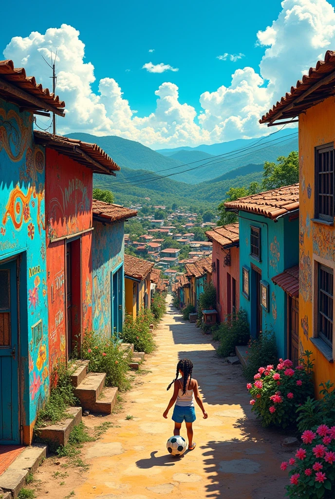Brazilian favela drawing