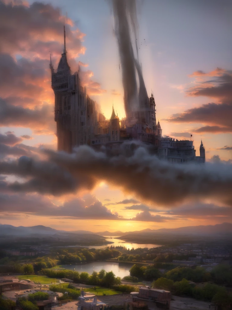 (8k, highest quality, masterpiece, final fantasy style: 1.2), (unRealistic, photoRealistic: 1.37), Dreamy landscape, Fantasy, Unsurreal landscapes, Super detailed, Flying Castle, Floating Island in the Sky, Seven-colored swirl of light, Intense lightning, milky way, Complex Light, Colored light, Large Lake, Starry sky reflected on the lake surface, Countless shining stars, Meteors,  Reflections , (A pillar of light emanated from the ground:1,2), (((roses and orchids gardens , bright day , pink clouds, waterfalls in the sky, realistic style, Hyperrealism drawing, a flying pirate spaceship floating above the  clouds)))) , burning skyscrapers, , timeless realms, stunning  princess  ,  casting spell, healing light magic effect, in a magical lagoon of the fairyland, crystal clear water surface reflections, sharp focus, looking at viewer, (close-up:0.9), (bright white theme:1.2), (bright white tone:1.2), (deep blue tone:1.3),((( realistic, Hyperrealism, vivid colours , landscapes , alien cyborgs , science fiction themes))), 