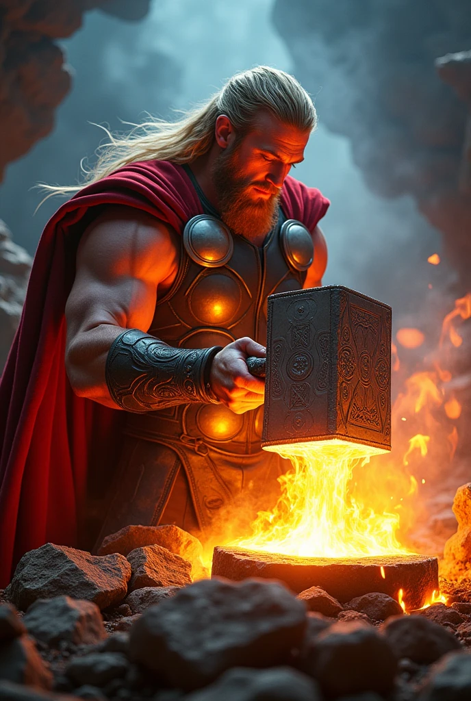 Thors hammer forging my metal wallet 