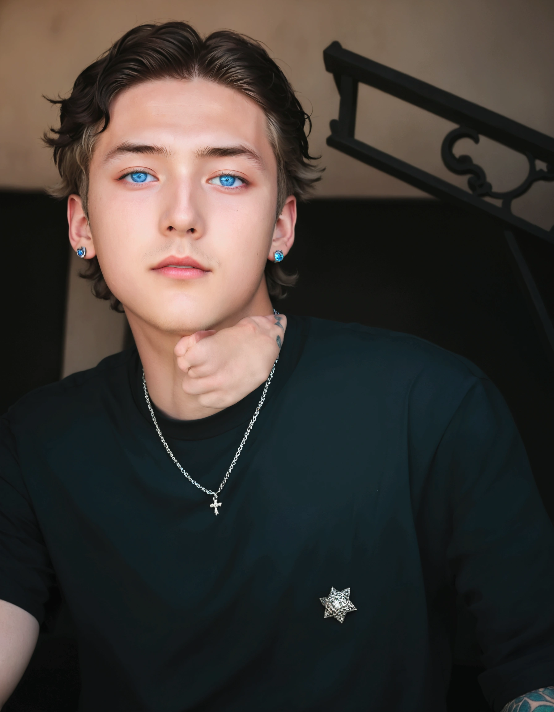 blue eyes. Boy ia