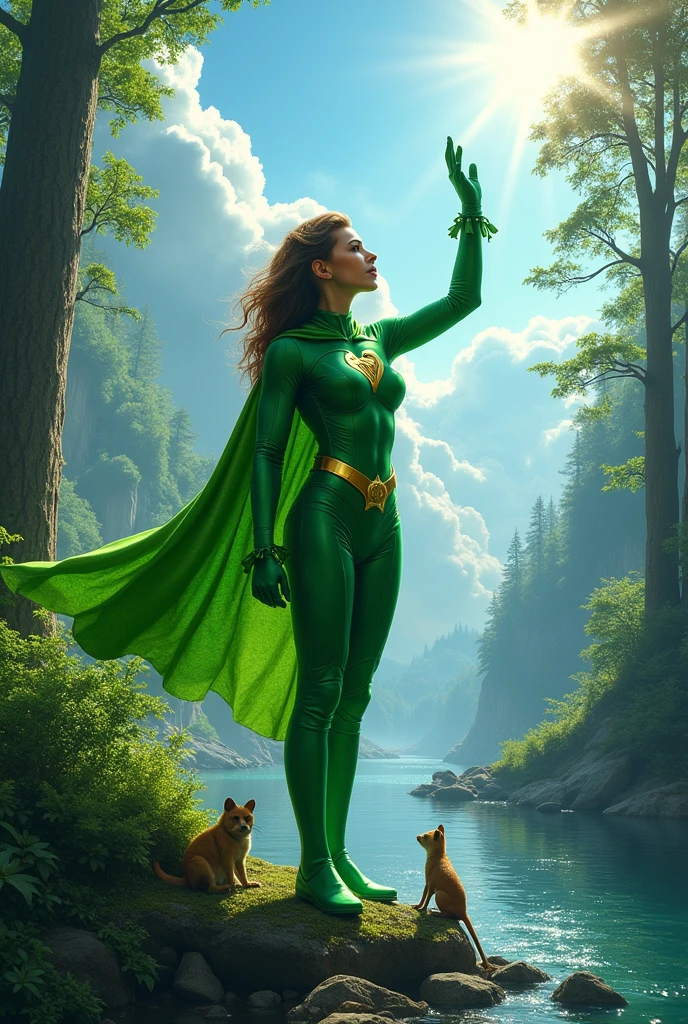 Create a superhero who has to fight to protect the environment