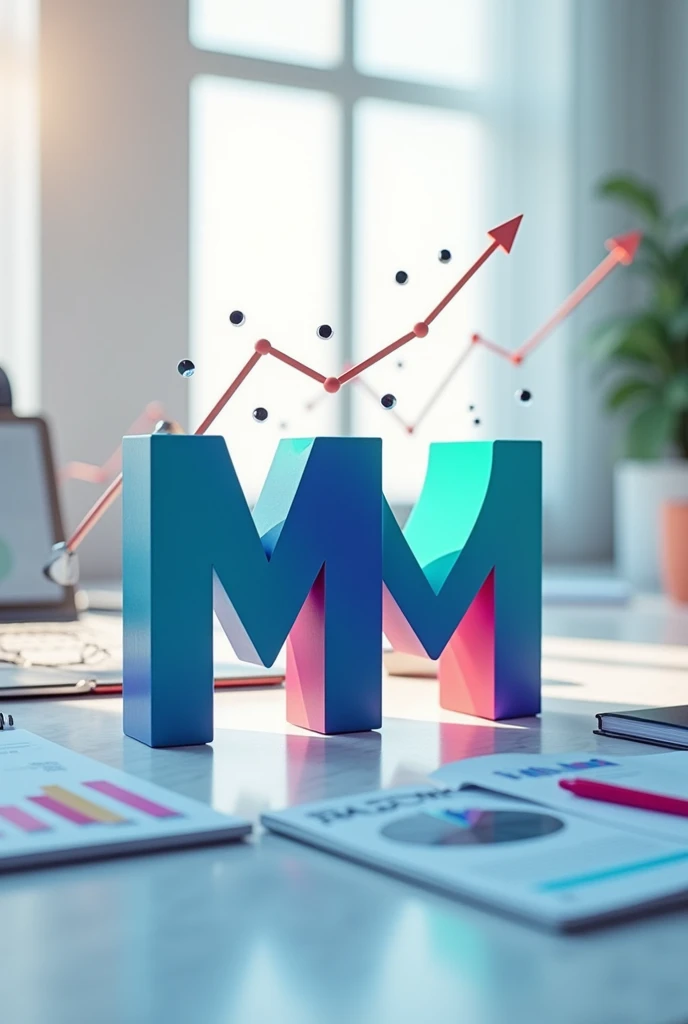 Measure a photo of the letter MN written in the middle Nexus Marketing 