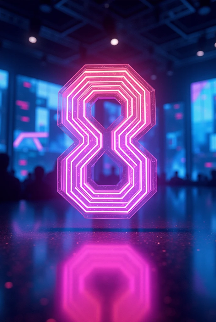 Hologram company logo for the K-pop group BTS