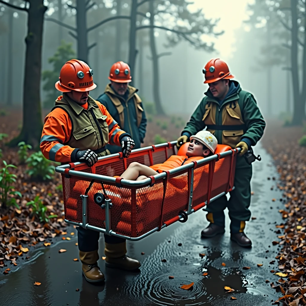 The HöHeöfer in human rescue by means of a basket stretcher
