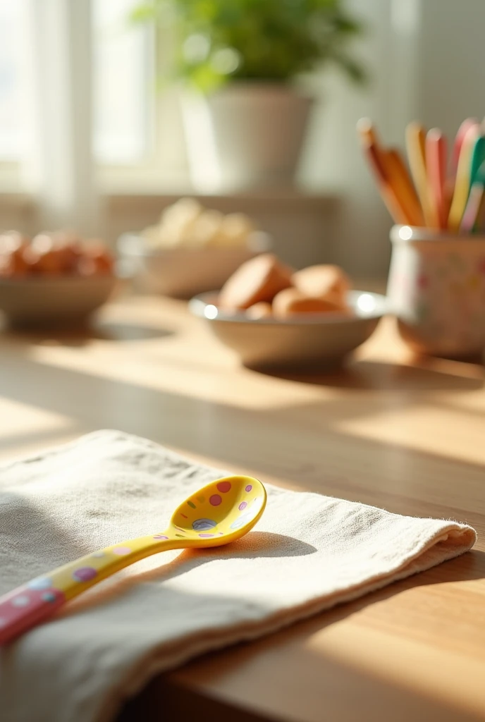 Make a small plastic spoon