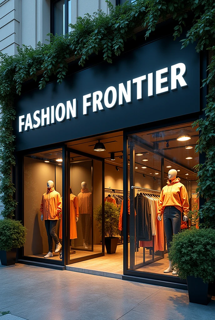 Fashion Frontier - Opening up new horizons in fashion、Innovative style store H and S logo letters