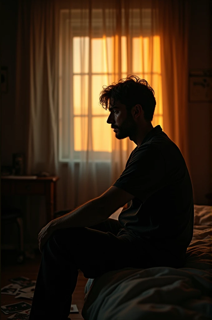 A man crying 