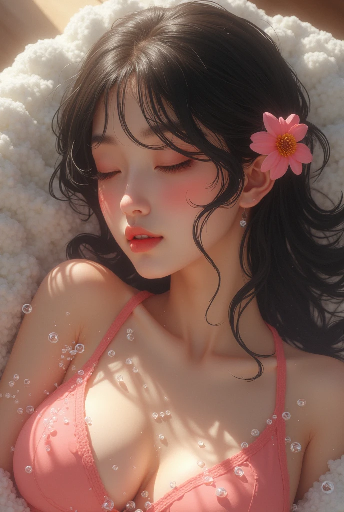 {{{{{3,318 trillion pixels high resolution, nsfw, Realistic scenery and lovely Japanese girl who is moaning madly in a Cylindrical crystal flower herbarium filled with female hormones oil and soaking her, thicken the lips look pretty, Boobs are fluffy and bouncy, Tits that get rounder bigger her deep tight cleavage}}}}}, {{{{{Erotic-romantic in which her budding sexual desire is amplified more and more with the emotional drift of youth, detail of The panting face and voice of a neat and cheerful girl loved by everyone, Her nipples and romantic deep panting depicted in detail}}}}},{{{{{she is soaking inside the Cylindrical crystal flower herbarium filled with female hormones cause the innocent girl to flush her face remains a girl only her body changes rapidly Her tits swell and she leans forward unable to support her own tits as her cute bra encircles and forms two beautiful I-cup mounds, It's too cute and innocent to see her go into her own world nipples out mouth open panting, she is in magical in a Cylindrical crystal flower herbarium filled with female hormones, All the sexiness that's amplified inside her makes her gasp, her beautiful slender underbust, slender curvy cute waistline, an lewd fetish for lips and necks and waistlines, her clearer nip line from underbust to hips, gloomy straight wig, thick vivid lips}}}}},{{Extremely detailed}}, {{{{{Heroine girl with a pure and innocent aura has an overly sensitive, sexually unused body}}}}}