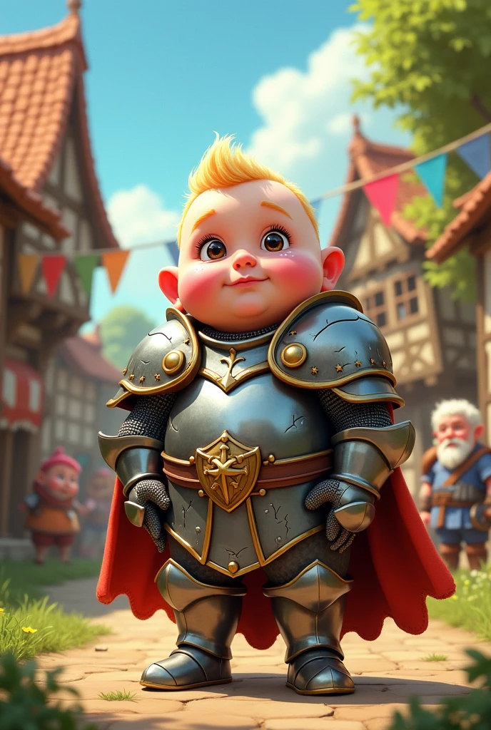 A fat paladin that looks like a crying baby