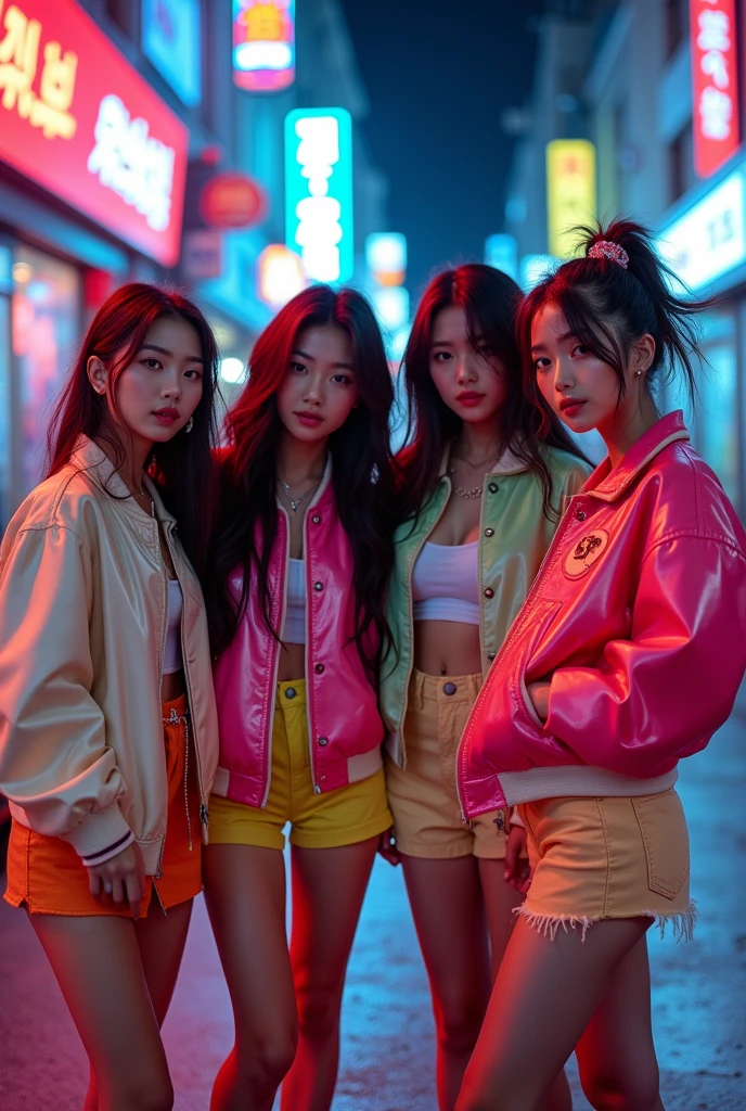 Four Korean girls who sing K-pop and are super cool