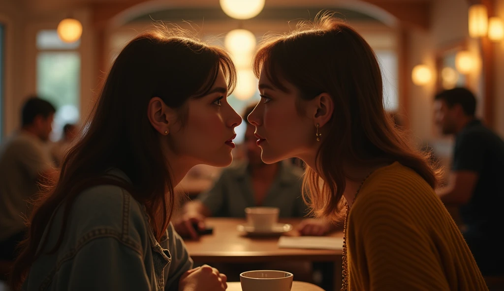 mouth talking in ear gossip, ultra realistic 8k. -- ar 16:9