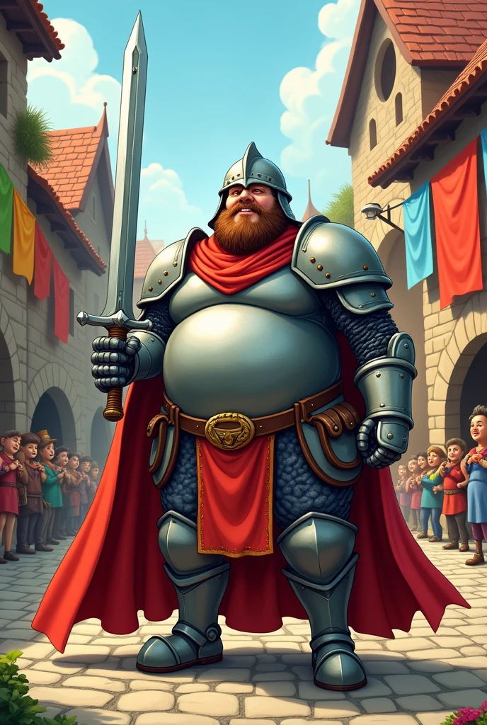 A fat paladin that looks like a fool
