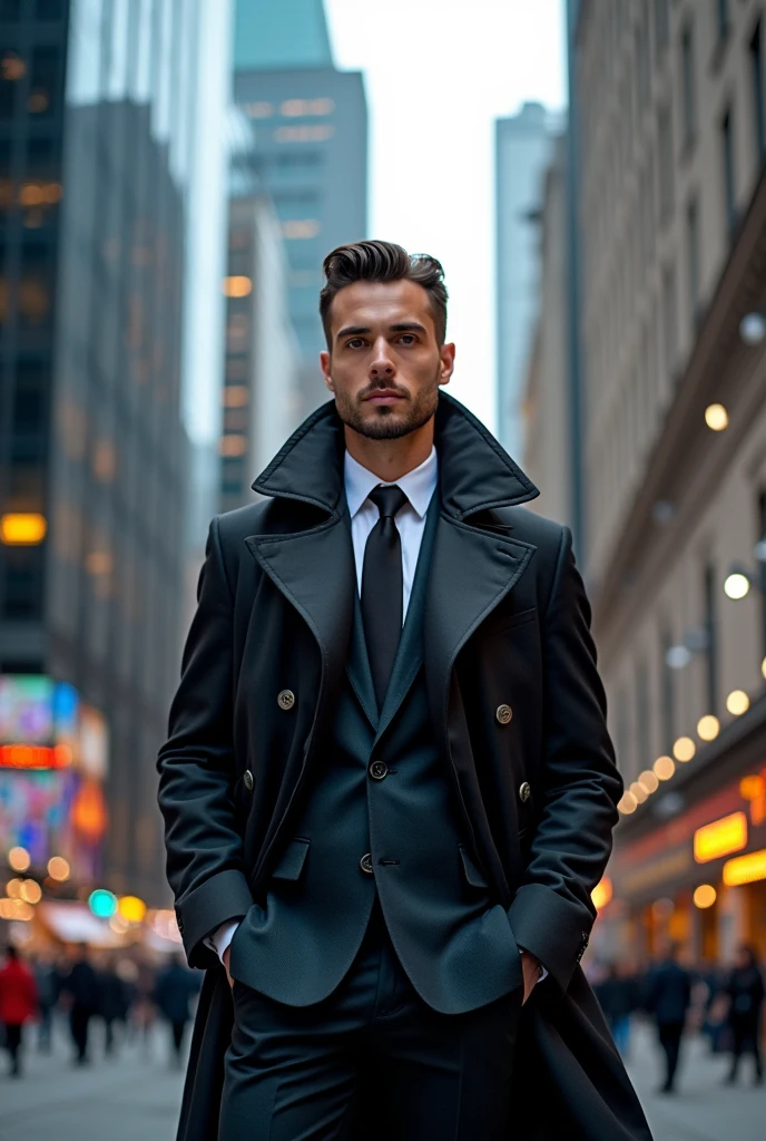 Suit with down jacket