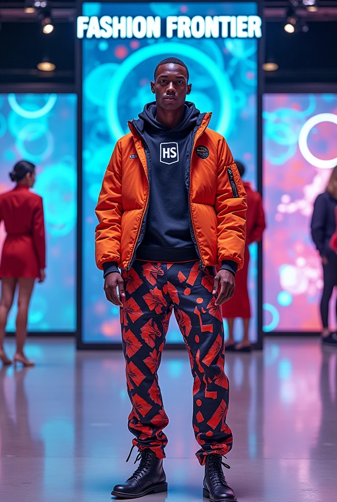 Fashion Frontier - Opening up new horizons in fashion、Innovative style store　HS Logo Character Design Mode Style