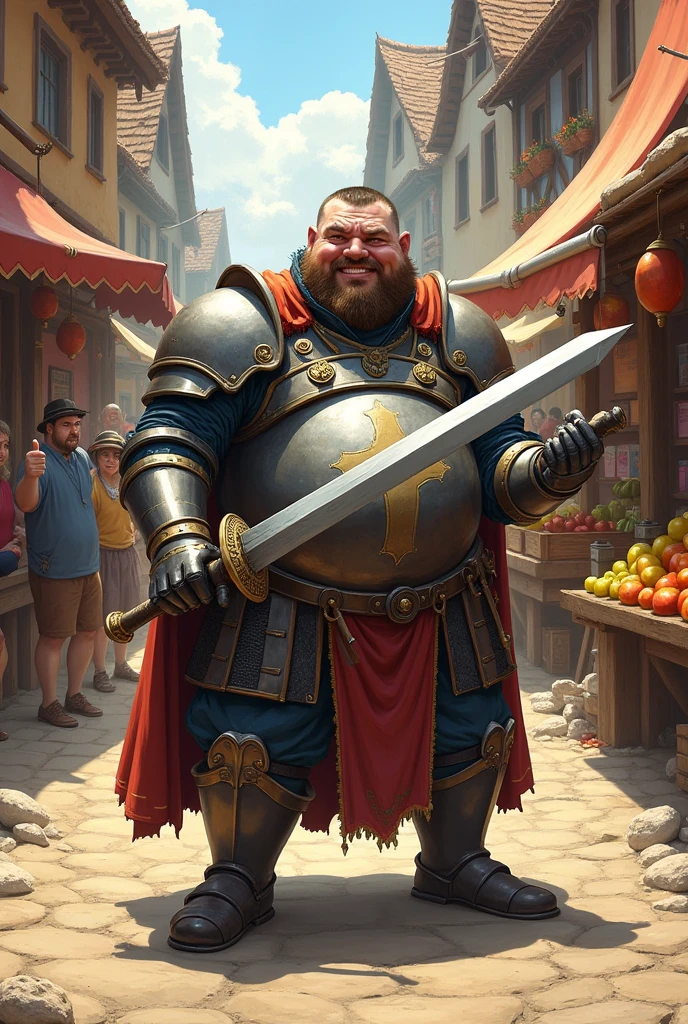 A fat and dumb paladin that looks like a fool and everybody makes fun of