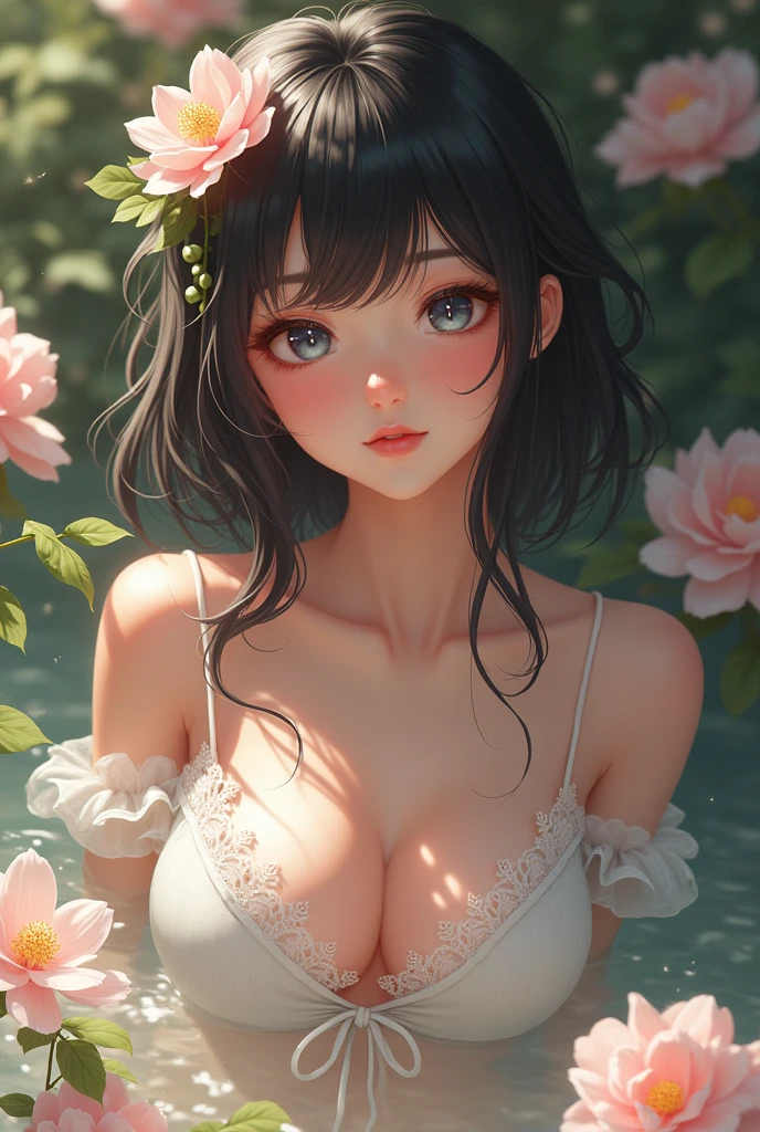 {{{{{3,318 trillion pixels high resolution, nsfw, Realistic scenery and lovely Japanese girl who is moaning madly in a Cylindrical crystal flower herbarium filled with female hormones oil and soaking her, thicken the lips look pretty, Boobs are fluffy and bouncy, Tits that get rounder bigger her deep tight cleavage}}}}}, {{{{{Erotic-romantic in which her budding sexual desire is amplified more and more with the emotional drift of youth, detail of The panting face of a neat and cheerful girl loved by everyone, Her romantic deep panting depicted in detail}}}}},{{{{{she is soaking inside the Cylindrical crystal flower herbarium filled with female hormones cause the innocent girl to flush her face remains a girl only her body changes rapidly Her tits swell and she leans forward unable to support her own tits as her cute T-shirt encircles and forms two beautiful I-cup mounds, It's too cute and innocent to see her go into her own world nipples out mouth open panting, she is in magical in a Cylindrical crystal flower herbarium filled with female hormones, All the sexiness that's amplified inside her makes her gasp, her beautiful slender underbust, slender curvy cute waistline, an lewd fetish for lips and necks and waistlines, her clearer nip line from underbust to hips, gloomy straight wig, thick vivid lips}}}}},{{Extremely detailed}}, {{{{{Heroine girl with a pure and innocent aura has an overly sensitive, sexually unused body}}}}}