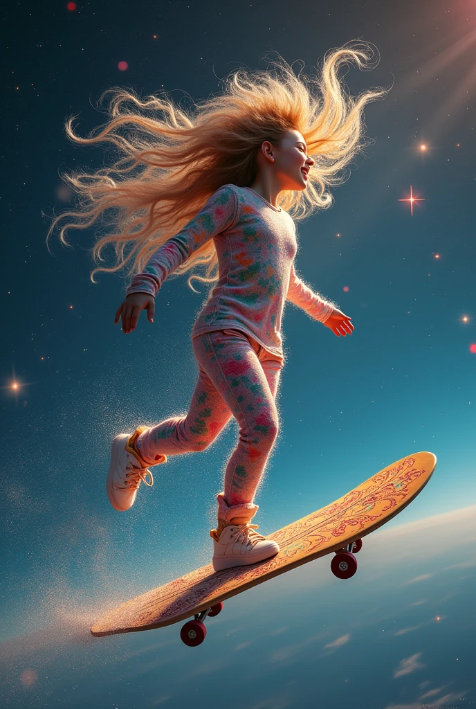 an overly obese naked girl space star rider