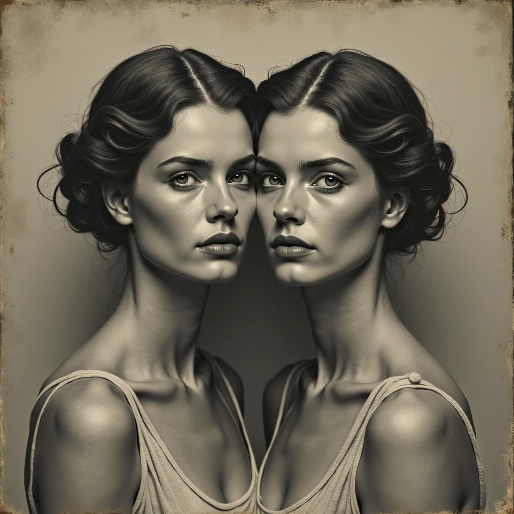 conjoined two headed woman