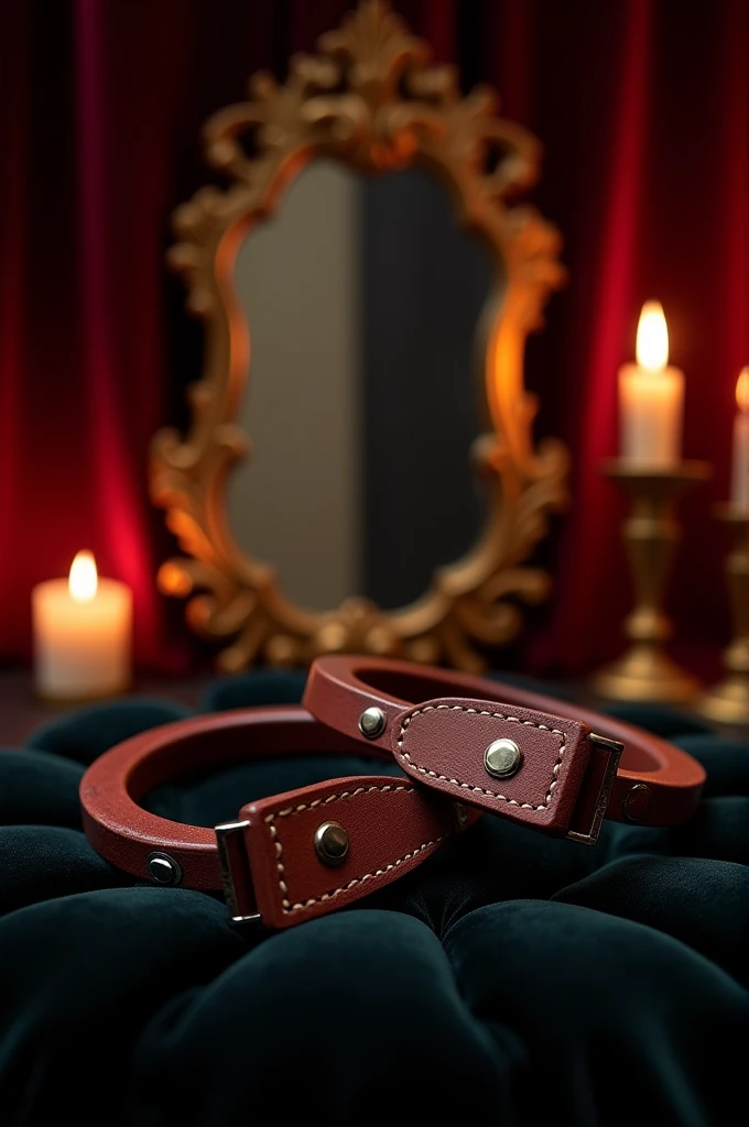 Leather handcuffs