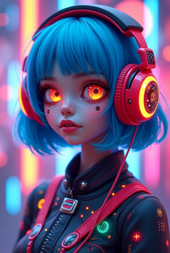 Make a funkyAI girl
face for Instagram profile