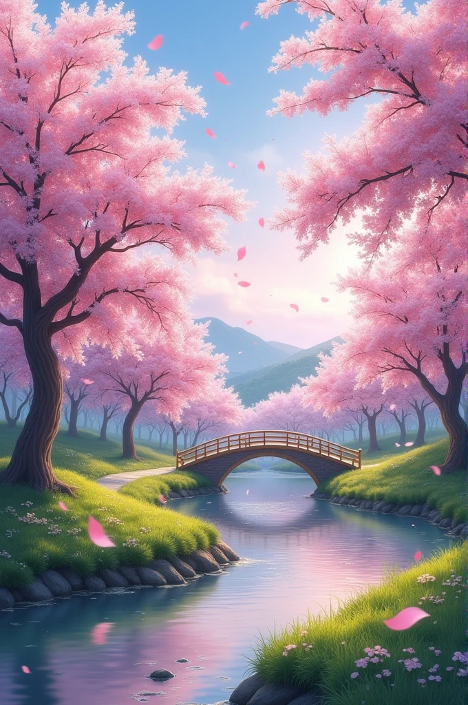 Sakura Blossom Landscape